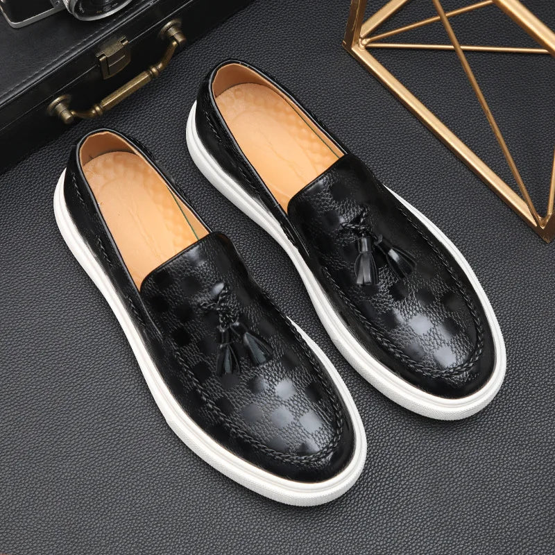 Cadence Check Slip-Ons