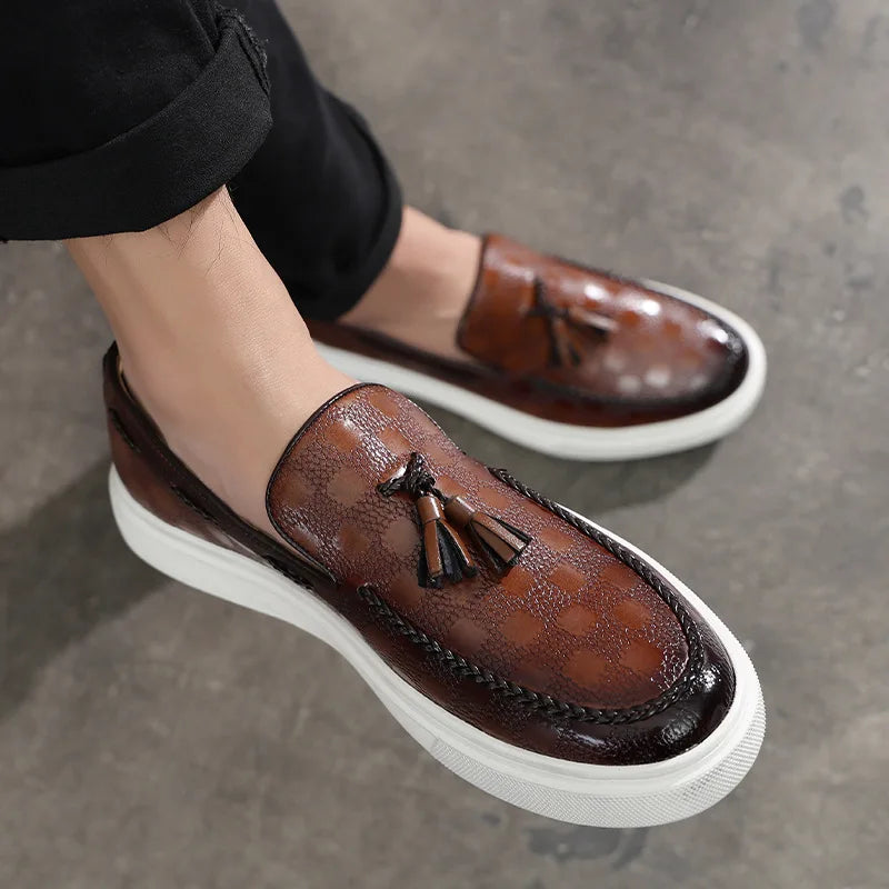Cadence Check Slip-Ons