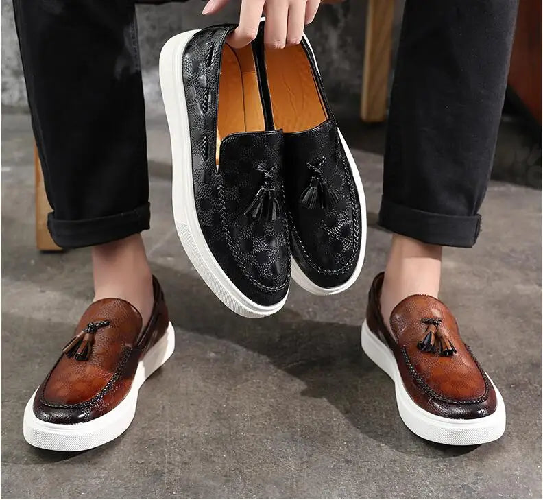 Cadence Check Slip-Ons